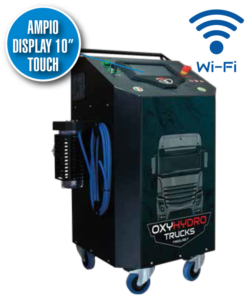 OxyHydro: Ampio display touch e connessione WiFi